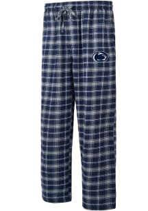 Concepts Sport Penn State Nittany Lions Mens Navy Blue Ledger Plaid Style Sleep Pants