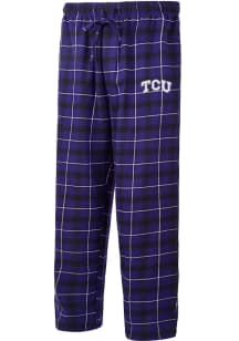 Concepts Sport TCU Horned Frogs Mens Purple Ledger Plaid Sleep Pants