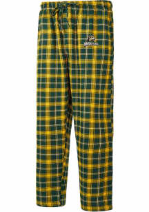 Concepts Sport Wright State Raiders Mens Green Ledger Plaid Sleep Pants