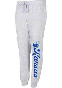 Concepts Sport Kansas Jayhawks Womens Cumulus Grey Sweatpants