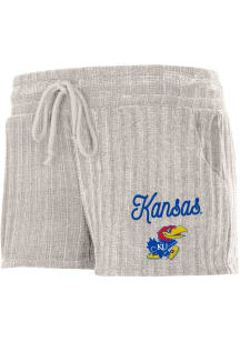 Concepts Sport Kansas Jayhawks Womens Grey Linger Shorts