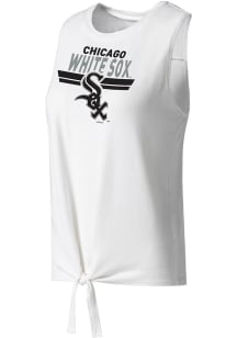 Concepts Sport Chicago White Sox Womens White Tie Front Tank Top