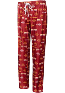 Concepts Sport Iowa State Cyclones Womens Red Breakthrough Loungewear Sleep Pants