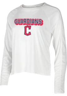 Concepts Sport Cleveland Guardians Womens White Gable Loungewear Sleep Shirt
