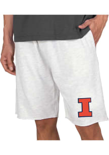 Concepts Sport Illinois Fighting Illini Mens Oatmeal Mainstream Shorts