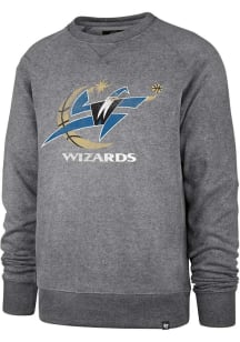 47 Washington Wizards Mens Ash Match Retro Long Sleeve Fashion Sweatshirt