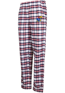 Concepts Sport Kansas Jayhawks Womens Navy Blue Sienna Loungewear Sleep Pants