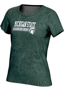 ProSphere Michigan State Spartans Womens Green Class of 2025 Short Sleeve T-Shirt