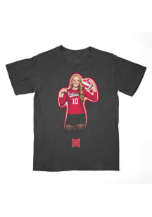 Olivia Mauch Nebraska Cornhuskers Youth Black Portrait Tee Fashion Player Tee