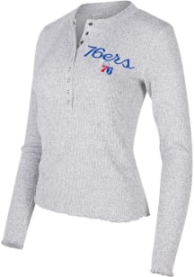 Concepts Sport Philadelphia 76ers Womens Grey Sienna LS Tee