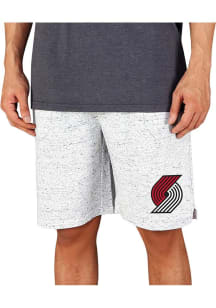 Concepts Sport Portland Trail Blazers Mens White Throttle Knit Jam Shorts