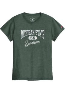 Michigan State Spartans Womens Green Intramural Short Sleeve T-Shirt