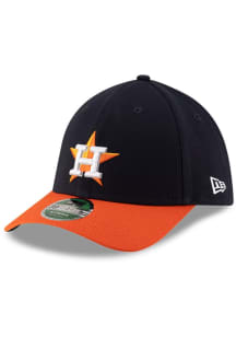 New Era Houston Astros Mens Navy Blue MLB Player Replica 39THIRTY M-Crown Flex Hat