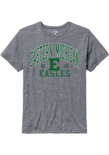Eastern Michigan Eagles Grey All American Oversized Number One Short Sleeve T Shirt