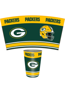 Green Bay Packers Logo Stripe Waste Basket