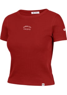 47 Kansas City Chiefs Womens Red Spirited Short Sleeve T-Shirt