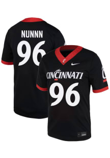 Nathan Nunnn  Nike Cincinnati Bearcats Black Football NIL Name And Number Football Jersey