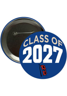 Tulsa Golden Hurricane 3" Class of 2027 Button - Navy Blue