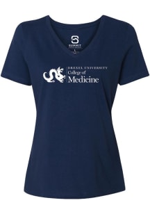 Summit Sportswear Drexel Dragons Womens Navy Blue College of Medicine Short Sleeve T-Shirt