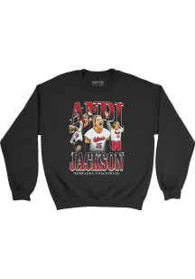 Andi Jackson Nebraska Cornhuskers Mens Black Retro Crew Player Crew