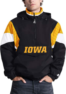 Starter Iowa Hawkeyes Mens Black Throwback Pullover Jackets