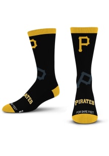 Pittsburgh Pirates Black Shadow Youth Crew Socks