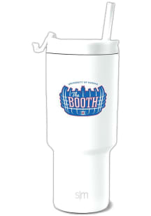 Kansas Jayhawks The Booth Stainless Steel Tumbler - White