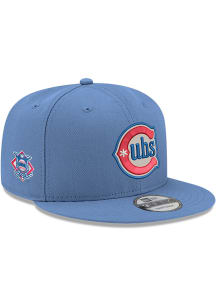 New Era Chicago Cubs Light Blue Sky Blue League Side Patch 9FIFTY Mens Snapback Hat