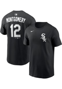 Colson Montgomery Chicago White Sox Black Home Short Sleeve Player T Shirt