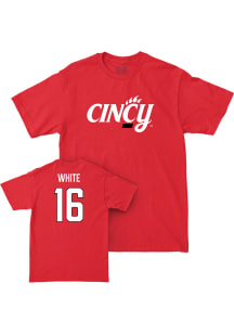 Jaylon White Cincinnati Bearcats Red NIL Legacy Short Sleeve Player T Shirt