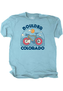 Boulder Light Blue Boulder Bike Short Sleeve T Shirt