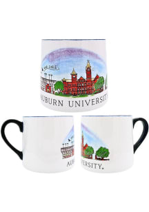 Auburn Tigers 16oz Skyline Ceramic Mug - White
