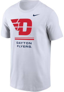 Nike Dayton Flyers White Dri-Fit Core Short Sleeve T Shirt