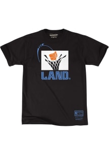 Mitchell and Ness Cleveland Cavaliers Black The Land Short Sleeve T Shirt