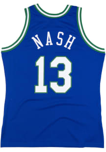 Steve Nash  Mitchell and Ness Dallas Mavericks Blue 98-99 Road Throwback Basketball Jersey