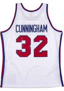 Billy Cunningham  Mitchell and Ness Philadelphia 76ers White 70-71 Home Throwback Basketball Jerse..