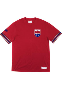 Mitchell and Ness Kansas City Kings Red Final Seconds Short Sleeve Fashion T Shirt