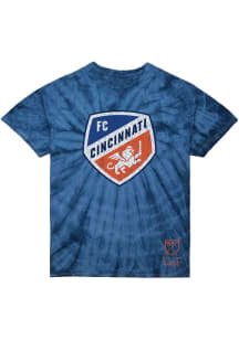 Mitchell and Ness FC Cincinnati Blue Vintage Logo Short Sleeve Fashion T Shirt