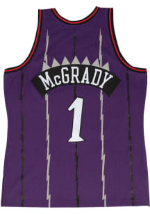 Tracy McGrady  Mitchell and Ness Toronto Raptors Purple 98-99 Road Throwback Basketball Jersey