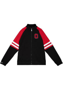 Mitchell and Ness Ohio State Buckeyes Mens Black MVP 2.0 Track Jacket