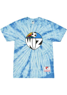 Mitchell and Ness Sporting Kansas City Blue Colorstone Tie Dye Short Sleeve Fashion T Shirt