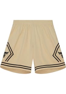 Mitchell and Ness Chicago Bulls Mens Tan Khaki Swingman Shorts