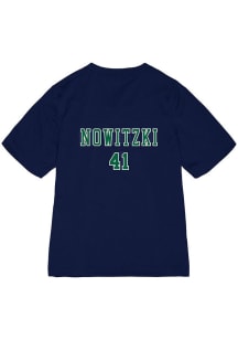 Dallas Mavericks Womens Mitchell and Ness Mesh Fashion Basketball Jersey - Navy Blue