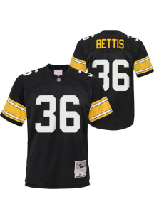 Jerome Bettis Pittsburgh Steelers Youth Black Mitchell and Ness NFL Legacy Retired Player Football..