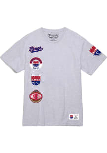 Mitchell and Ness Kansas City Kings Grey CITY COLLECTION SS TEE Short Sleeve T Shirt