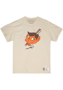 Mitchell and Ness St Louis Browns White Legendary Slub Short Sleeve Fashion T Shirt