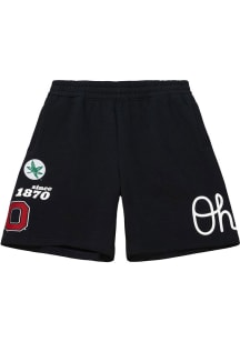 Mitchell and Ness Ohio State Buckeyes Mens Black Origins Shorts