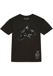 Mitchell and Ness Philadelphia 76ers Black Ghost Camo Short Sleeve Fashion T Shirt
