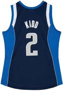 Jason Kidd  Mitchell and Ness Dallas Mavericks Navy Blue 11-12 Road Throwback Basketball Jersey
