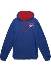 Mitchell and Ness Kansas City Kings Mens Blue Classic French Terry Fashion Hood